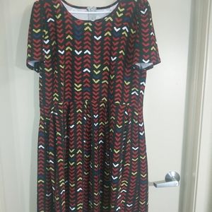 Lularoe short sleeve, plus size dress